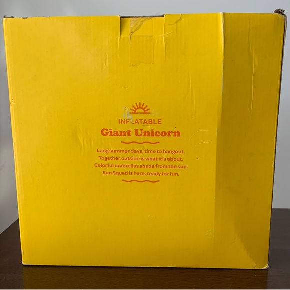 Sun Squad NWT Giant Floatie Inflatable Unicorn Pool Float Floatie 6 ft 6 inch - Picture 3 of 6